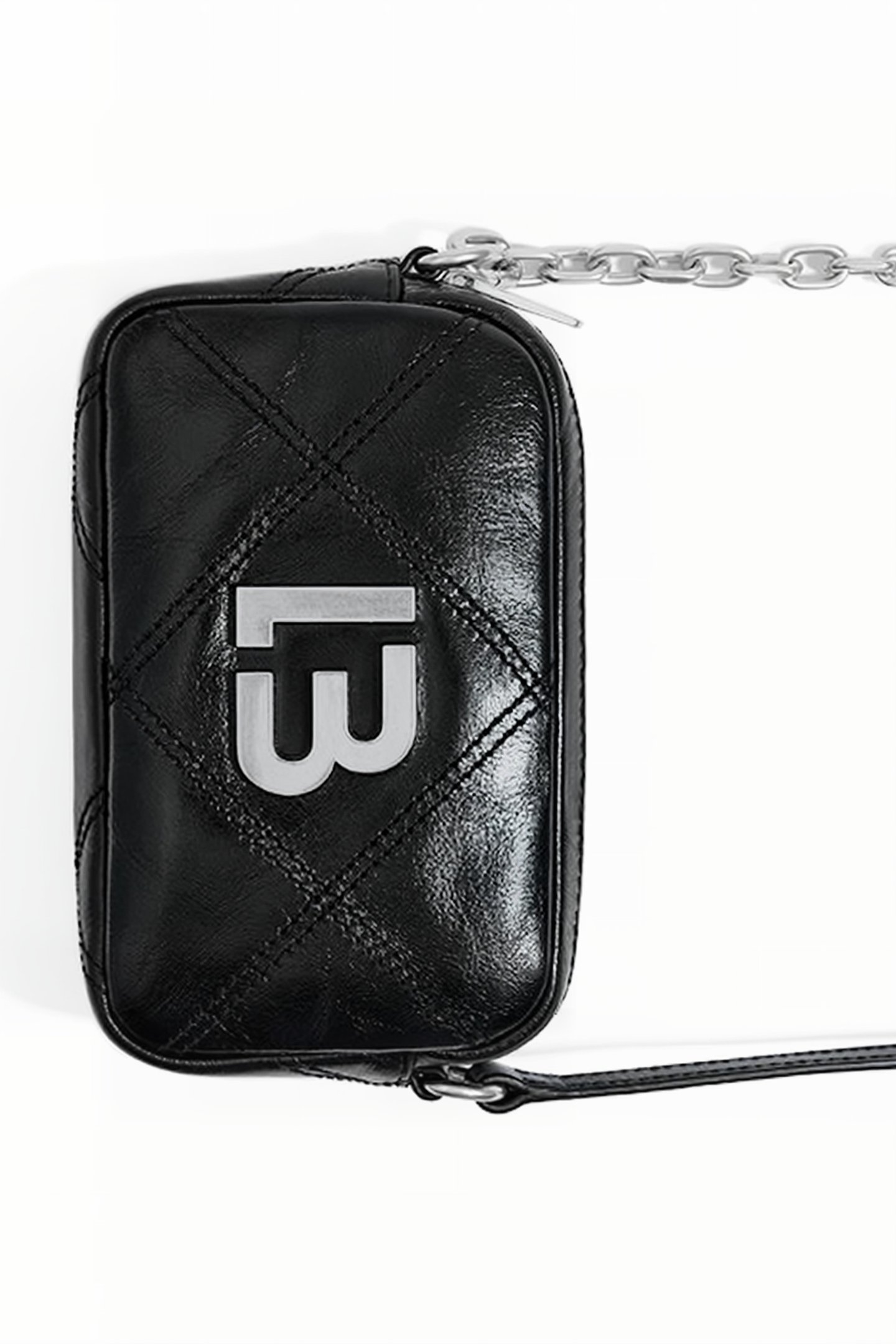 XS BLACK LEATHER CROSSBODY BAG 3