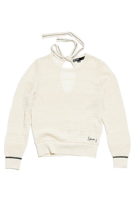 IVORY TEXTURED SWEATER 3
