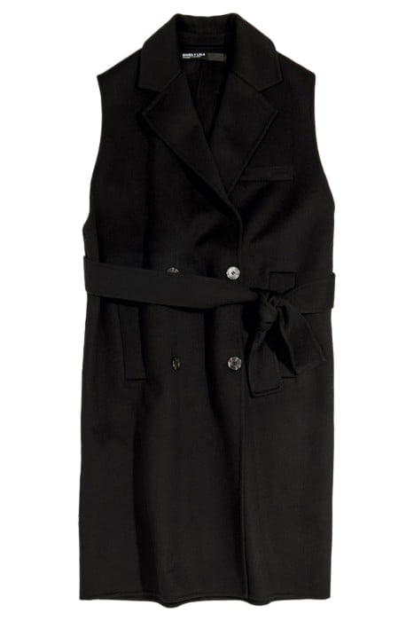 BLACK DOUBLE-FACE TAILORED VEST 3