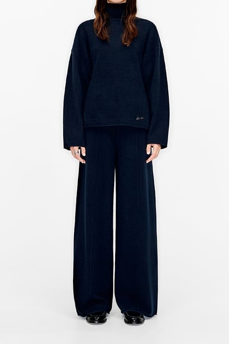 NAVY BLUE WOOL CULOTTES 1