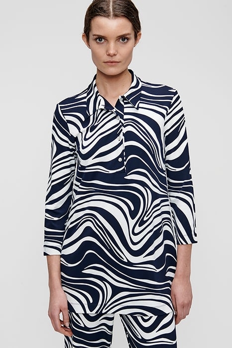 TUNIC POLO TOP MIDNIGHT BLUE 1