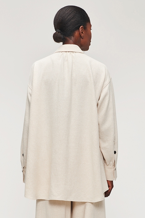 COTTON WOOL MIX OVERSHIRT SIMPLY TAUPE 2