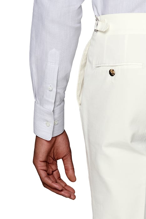 LIGHT GREY HONEYCOMB SLIM FIT SHIRT 7