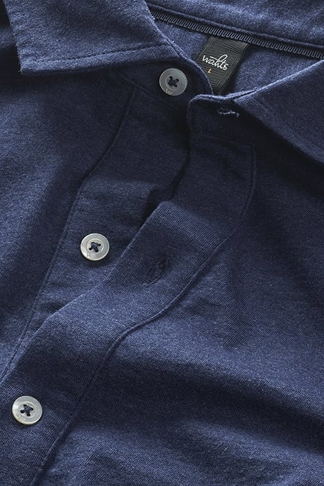 BARTON | TAILORED JERSEY SHIRT SAPPHIRE BLUE MELANGE 2