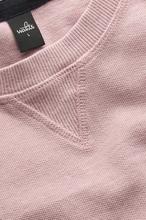 ROWE | PIQUÉ SWEATER SILVER PINK 2