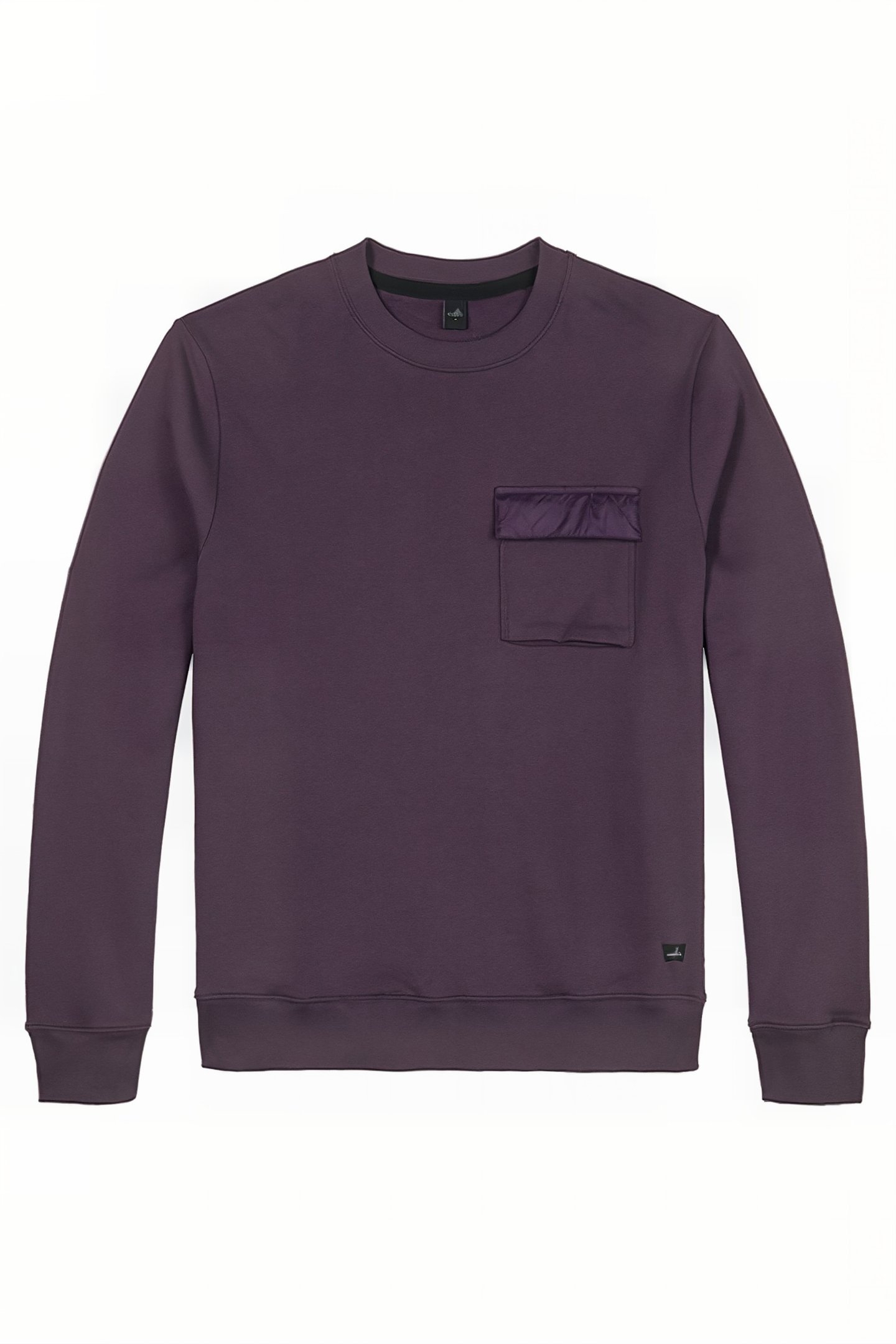MOORE-POCKET | CHEST POCKET SWEATER ROYAL PURPLE 1