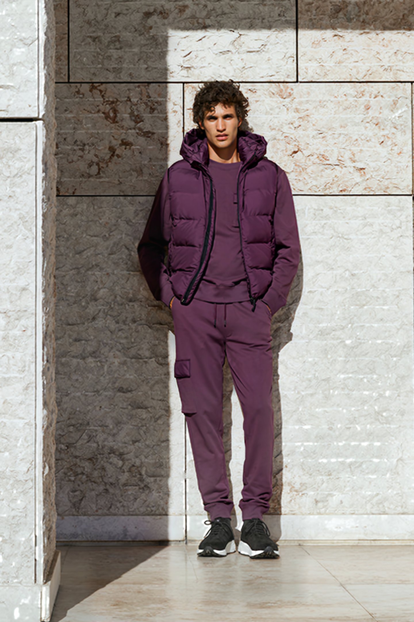 MOORE-POCKET | CHEST POCKET SWEATER ROYAL PURPLE 3