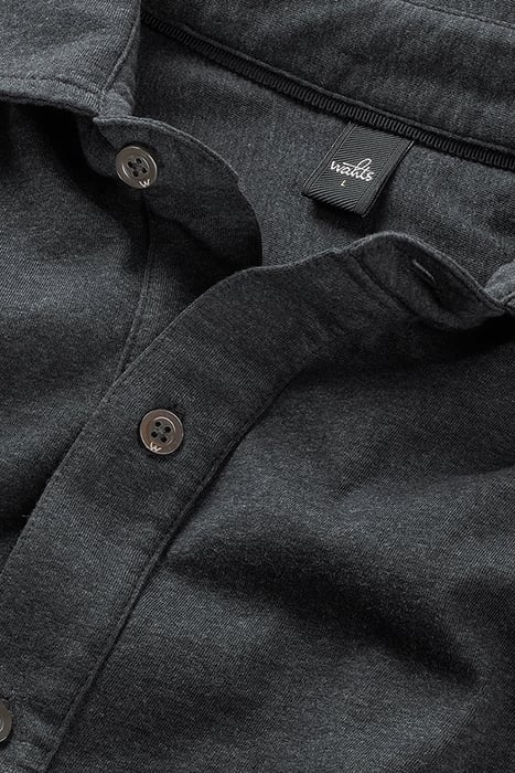 BARTON | TAILORED JERSEY SHIRT ANTHRACITE MELANGE 3