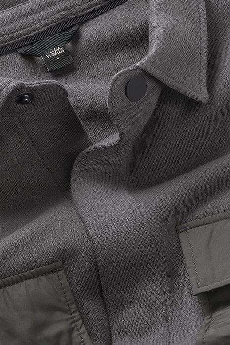 PATTON | SWEAT SHIRT JACKET ANTHRACITE 2