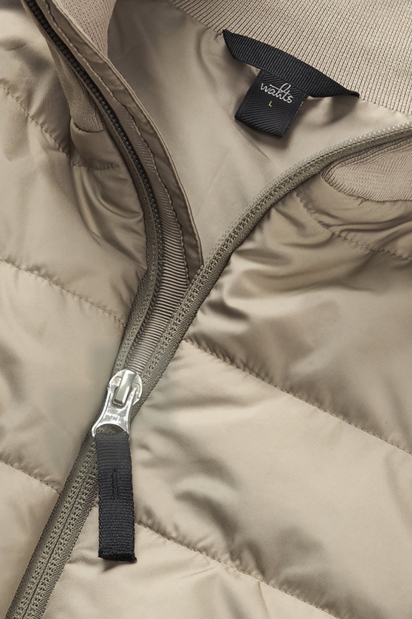 GRIFFIN | QUILTED SWEAT JACKET SLATE BEIGE 3