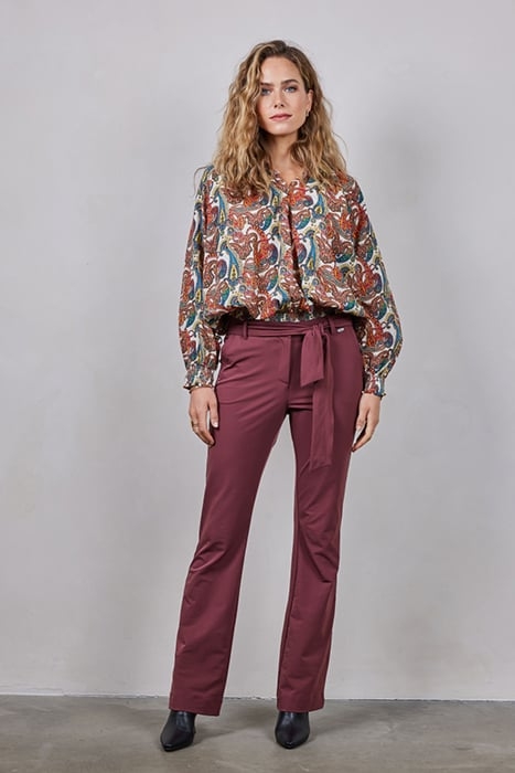 BLOUSE LIMA PRINT OFFWHITE WITH COLORFUL PAISLEY 2