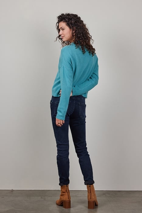 CARDIGAN LUCE CASHMERE DUSTY TURQUOISE 3