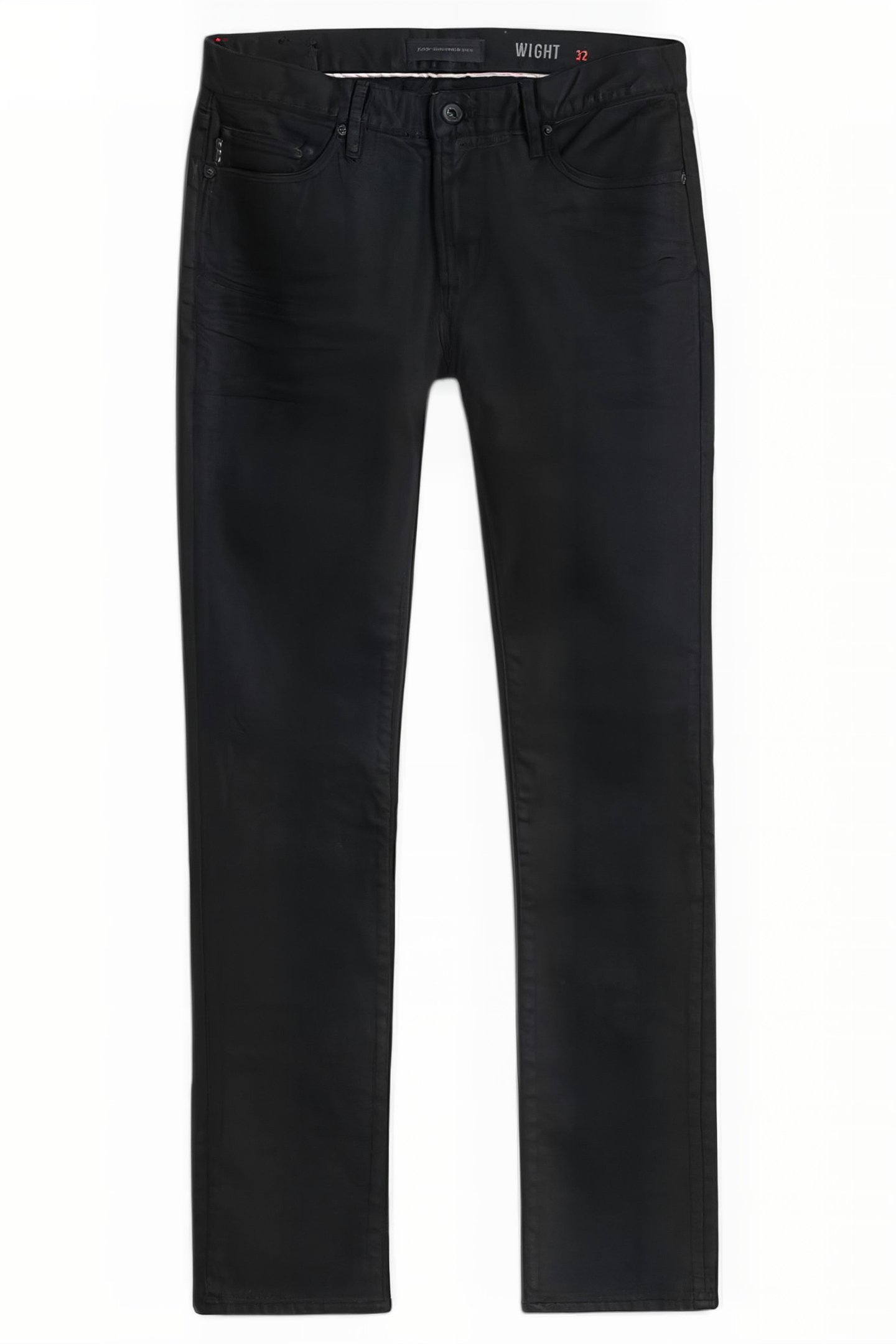 WIGHT COATED STRETCH JEAN JET BLACK 1