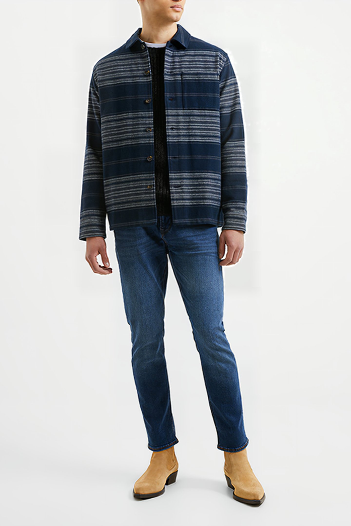 HEAVY TWILL STRIPE BLUE 2