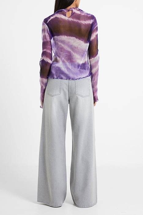 SASKIA RUCHED ELMIRA TOP PURPLE 3