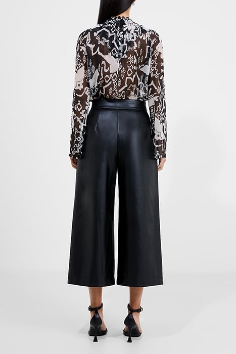 CROLENDA PU CROPPED TROUSERS BLACK 6