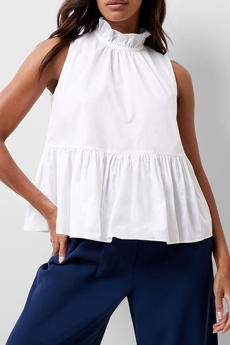 RHODES POPLIN TOP WHITE 1