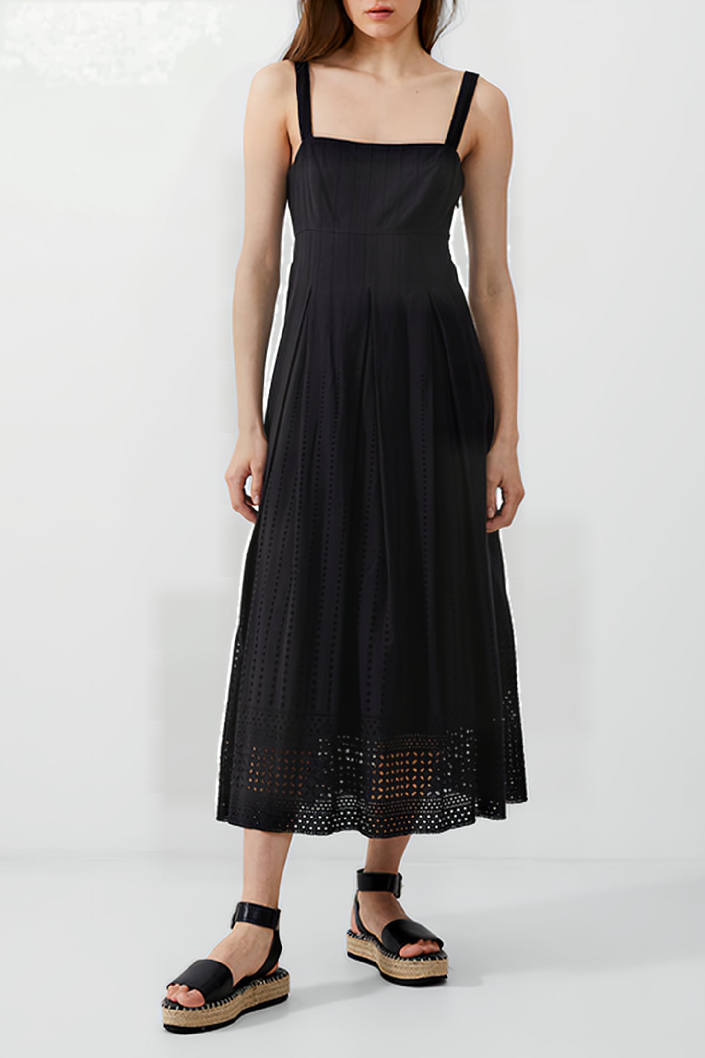 ABANA BITON BROIDERIE DRESS BLACK 1