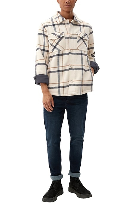 S.OLIVER JACKETS INDOOR BROWN CHECK 3