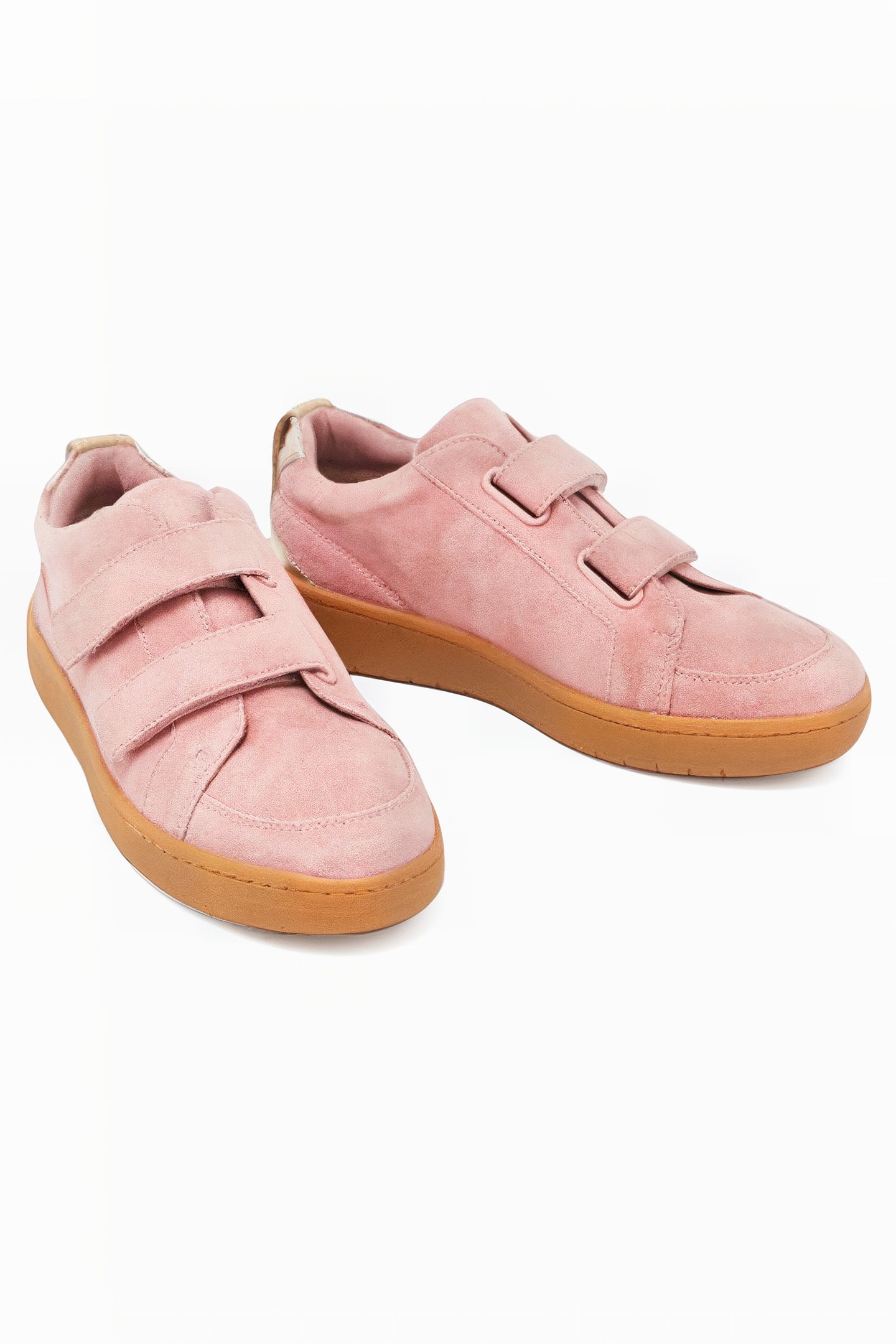 VELCRO SUEDE TRAINER TY PINK 2