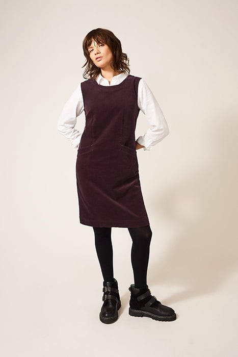 LOTHBURY  CORD PINNY DARK PLUM 1
