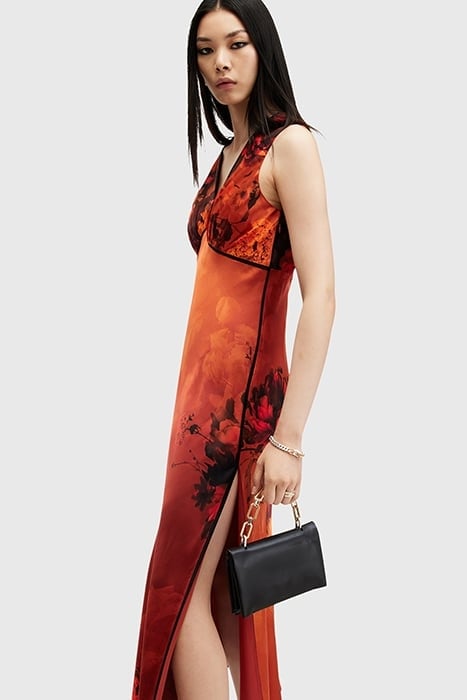 KARLA DRESS ADELA BURNT ORANGE 5