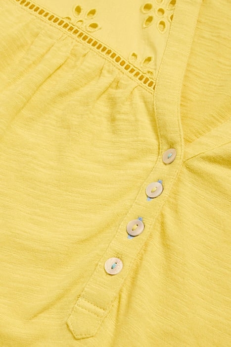 BELLA BRODERIE MIX TOP BRIGHT YELLOW 3