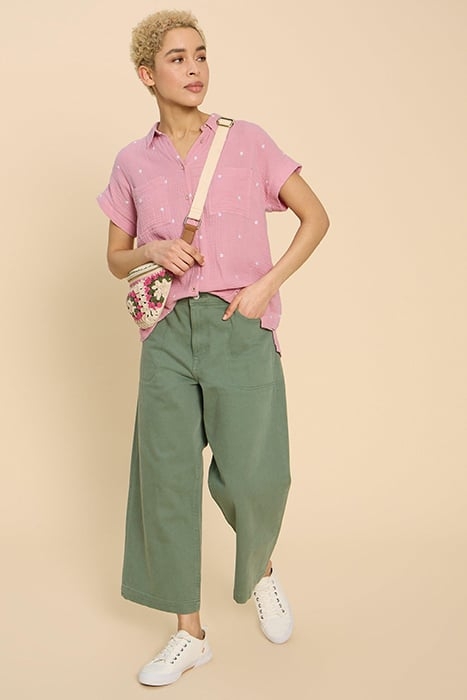 EMMA DOUBLE CLOTH SHIRT PINK 1