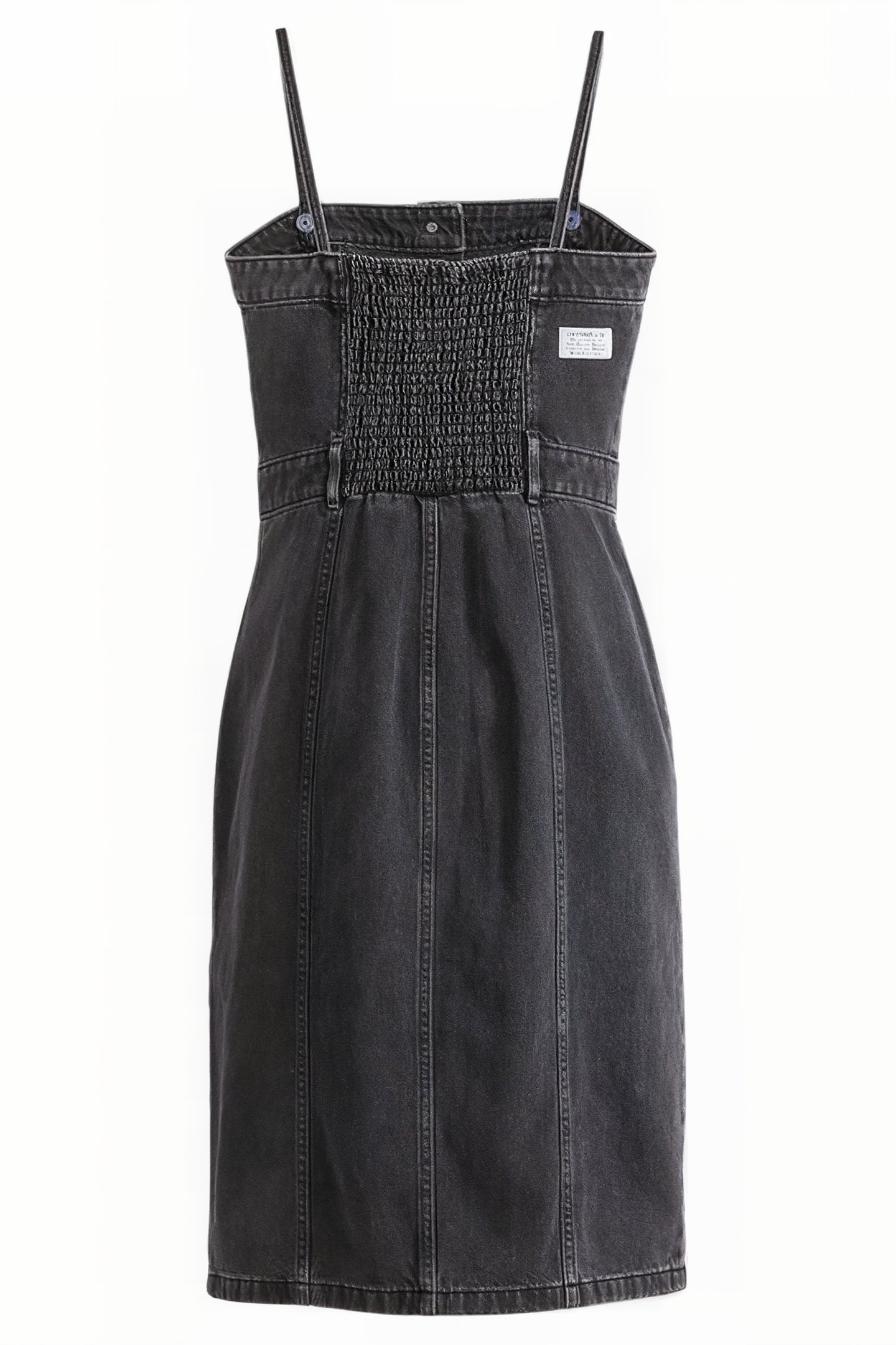 DENIM MINI DRESS BLACK 4