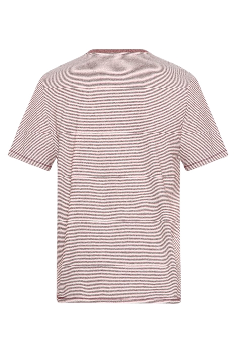 LUKESI PRINT STRIPE TEE TANDOORIRED 5