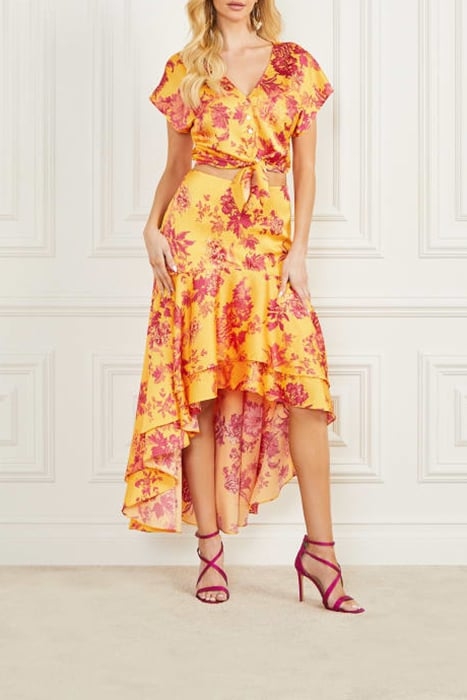 MARCIANO BY GUESS EMAYA WRAP DRESS EDEN PRINT 1