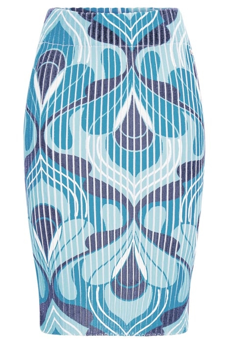 MARCIANO BY GUESS GINGER RIB PRINTED EMERALD CITY MINI SKIRT 4