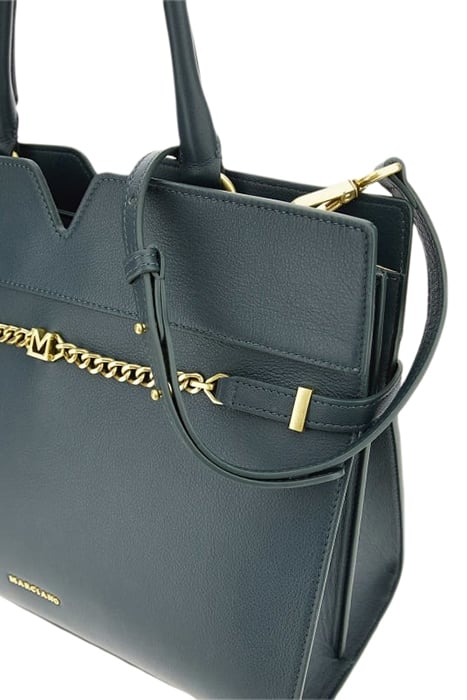 MEDIUM SATCHEL MAGNE GREEN HANDBAG TOPAZ 5