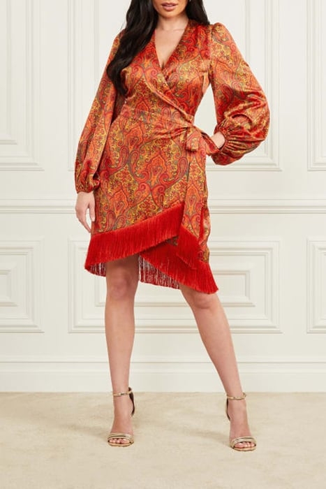 MARCIANO BY GUESS MORRIS DRESS PAISLEY PRINT 2