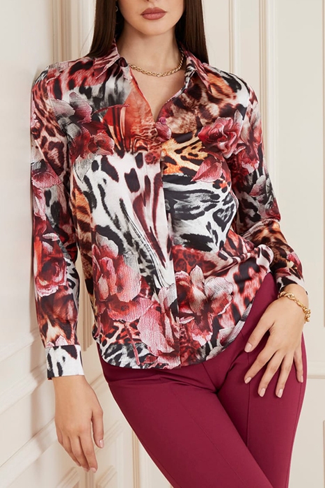 THE ICON BLOUSE PRINT LEOPARD ROSE BUTTON-DOWN SHIRT PRINT 6