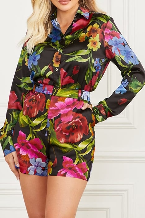 MARCIANO BY GUESS MELISSA PRINTED SHIRT BOLDLY BLOOMING BUTT 1