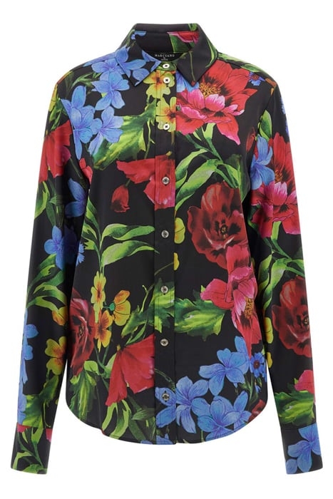 MARCIANO BY GUESS MELISSA PRINTED SHIRT BOLDLY BLOOMING BUTT 4