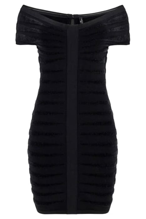 MARCIANO BY GUESS PORSHA SWEATER DRESS JET BLACK 4