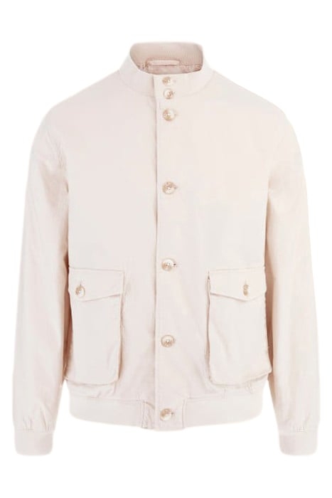 BOMBER WITH BUTTONS NEUTRAL JACKET MILK 4