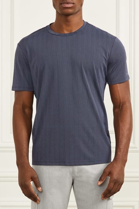 MARCIANO BY GUESS LOGO -SHIRT BLUE NAVY STICK BASIC PRINT 1