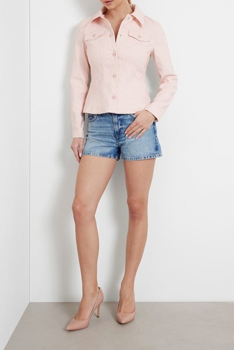 LS LILIA VICHY TRACKER JACKET PINK AND WHITE VICHY 3