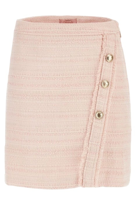 TOSCA TWEED SKIRT PINK BOUCLE COMBO 4