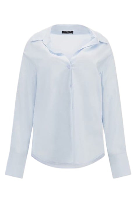 MARCIANO BY GUESS LISA SHIRT POPELINE BUTTON-DOWN HELIUM 4