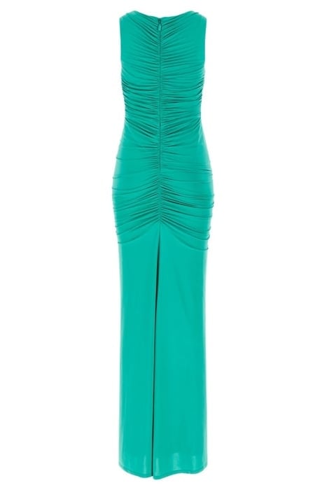 LIVVIE MAXI DRESS POMPOM GREEN 4
