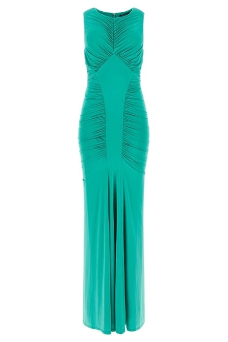 LIVVIE MAXI DRESS POMPOM GREEN 3