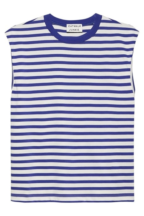 FOLDED SHOULDER SINGLET ULTRA MARINE 4