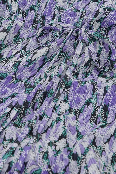 PAULINE DRESS POPPY PURPLE/CREAM W 5