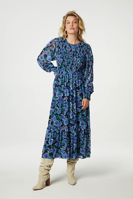 CARO MESH DRESS BLUEMSBURY/FEELING G 1