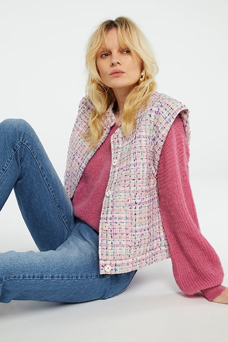 TWIGGY GILET BUBBLE GUM PINK 5