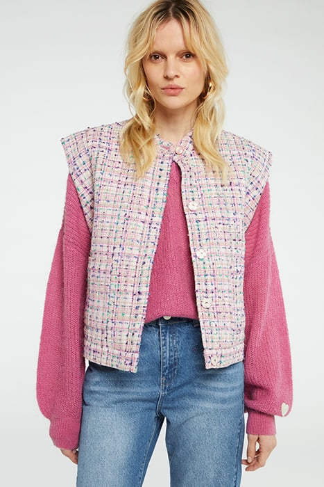 TWIGGY GILET BUBBLE GUM PINK 1